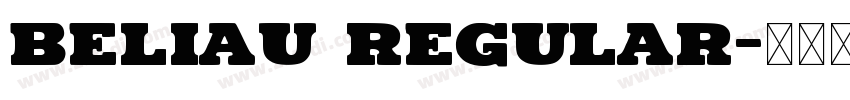 Beliau Regular字体转换